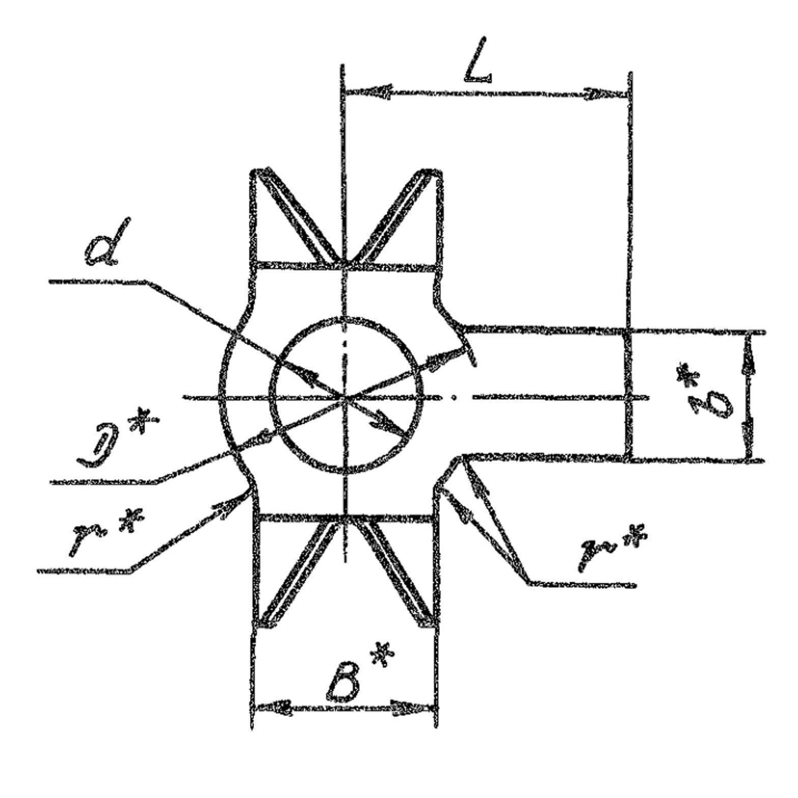 Шайба стопорная двухсторонняя с лапкой ОСТ 1 34526-80