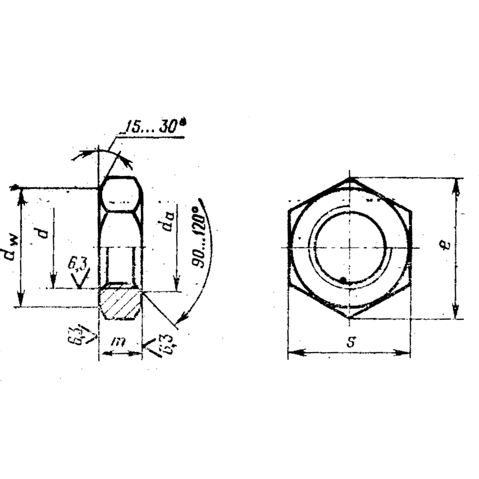 Гайка шестигранная низкая ГОСТ 5916-70