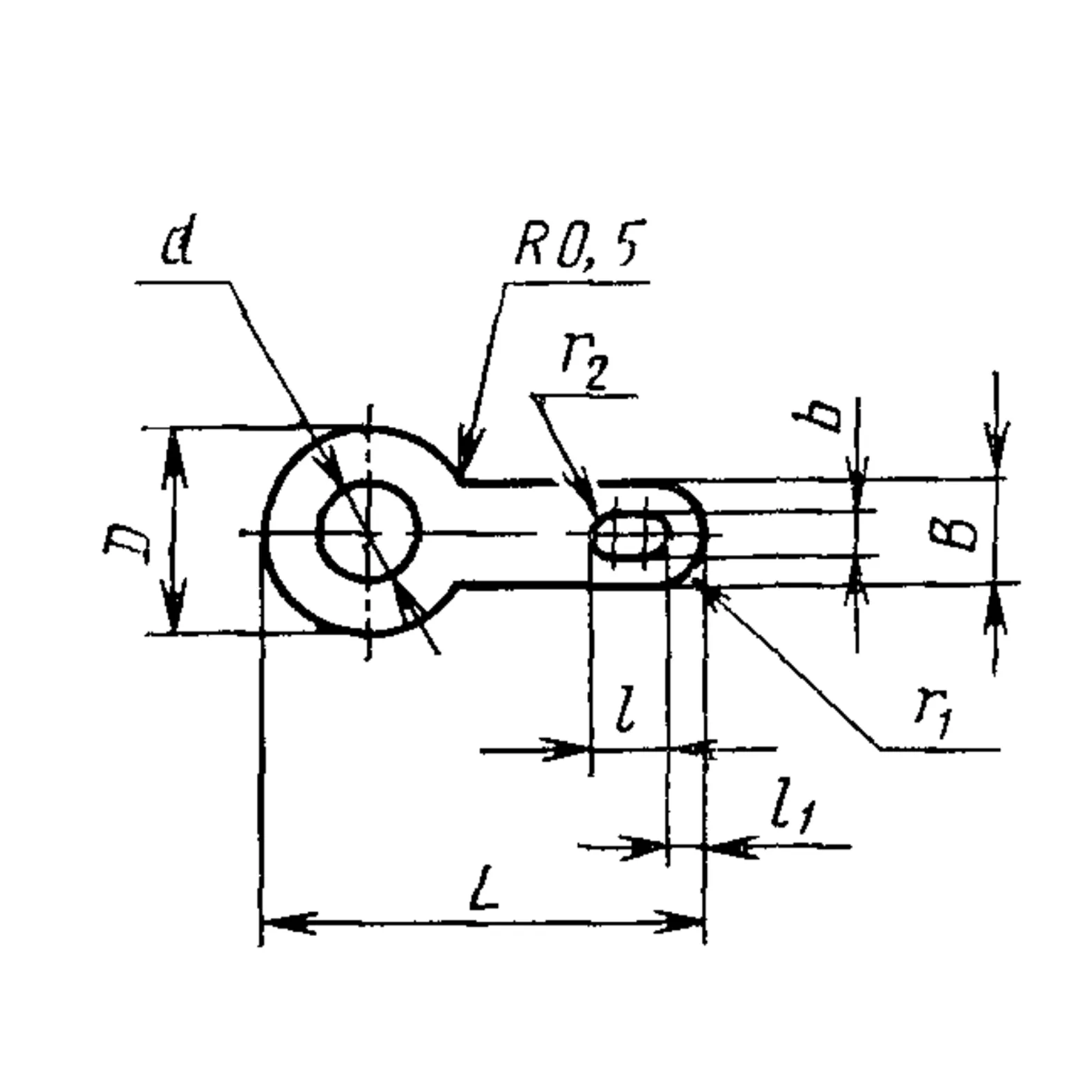 Лепесток односторонний ГОСТ 22376-77