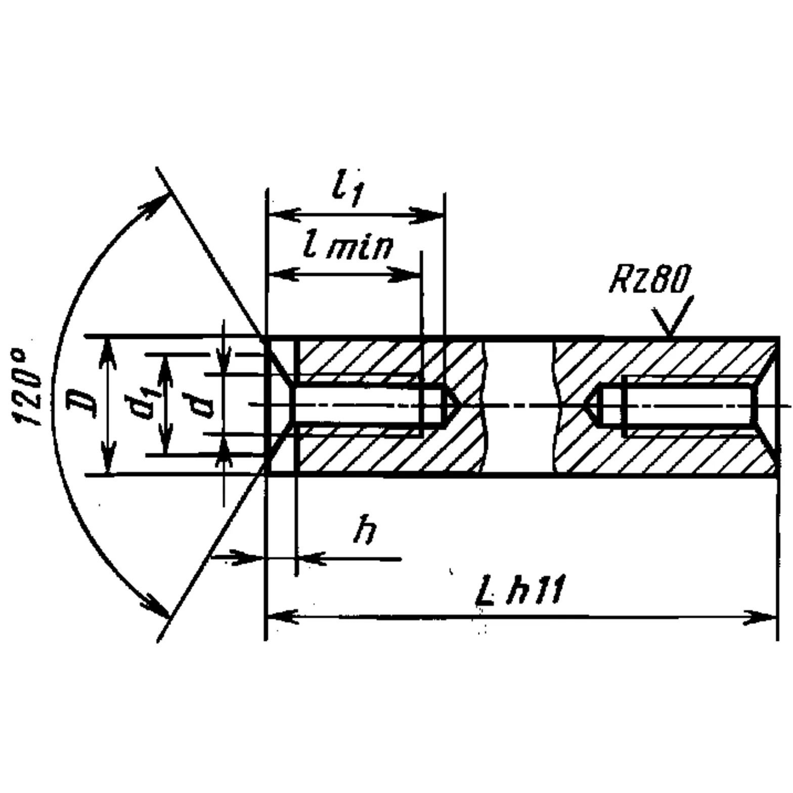 Стойка установочная крепежная круглая со шлицем и резьбовыми отверстиями ГОСТ 20867-81