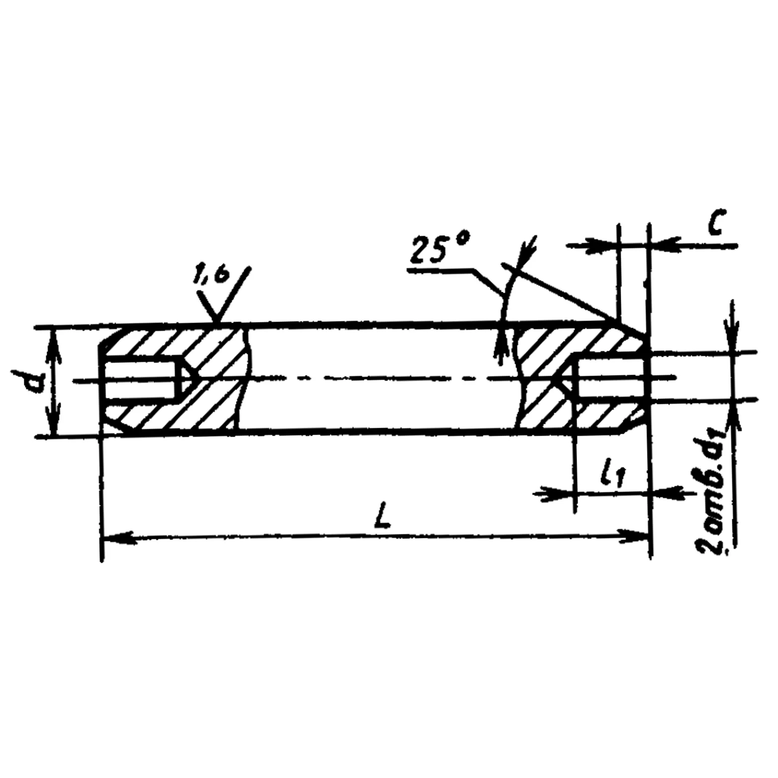 Штифт цилиндрический заклепочный ГОСТ 10774-80