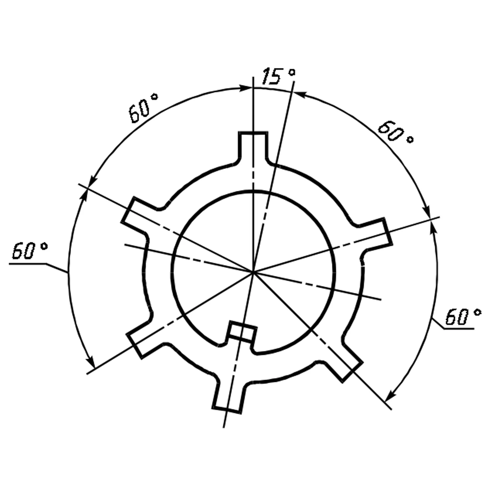 Шайба стопорная многолапчатая ГОСТ 11872-89