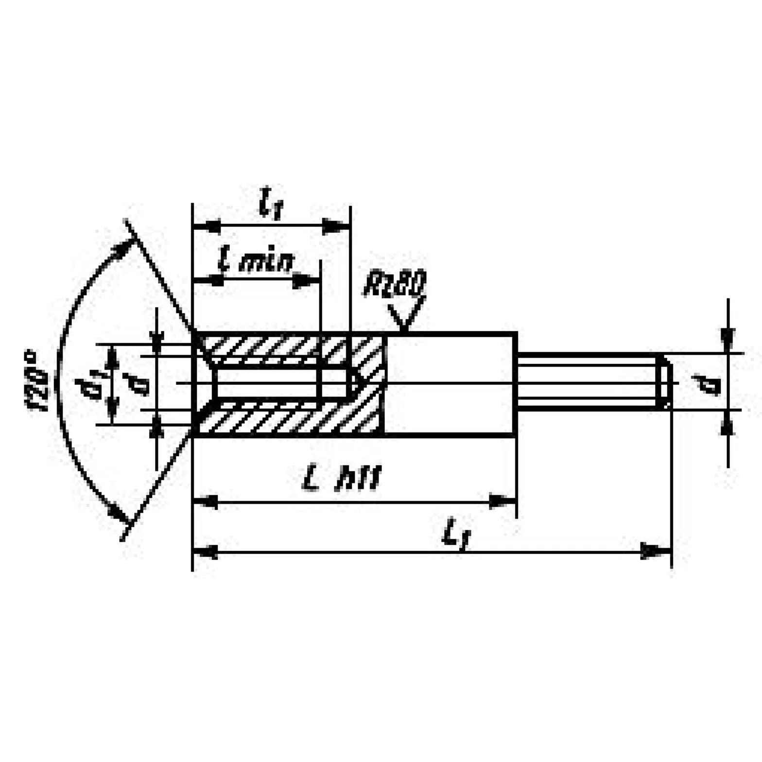 Стойка установочная крепежная шестигранная с резьбовыми концом и отверстием ГОСТ 20862-81