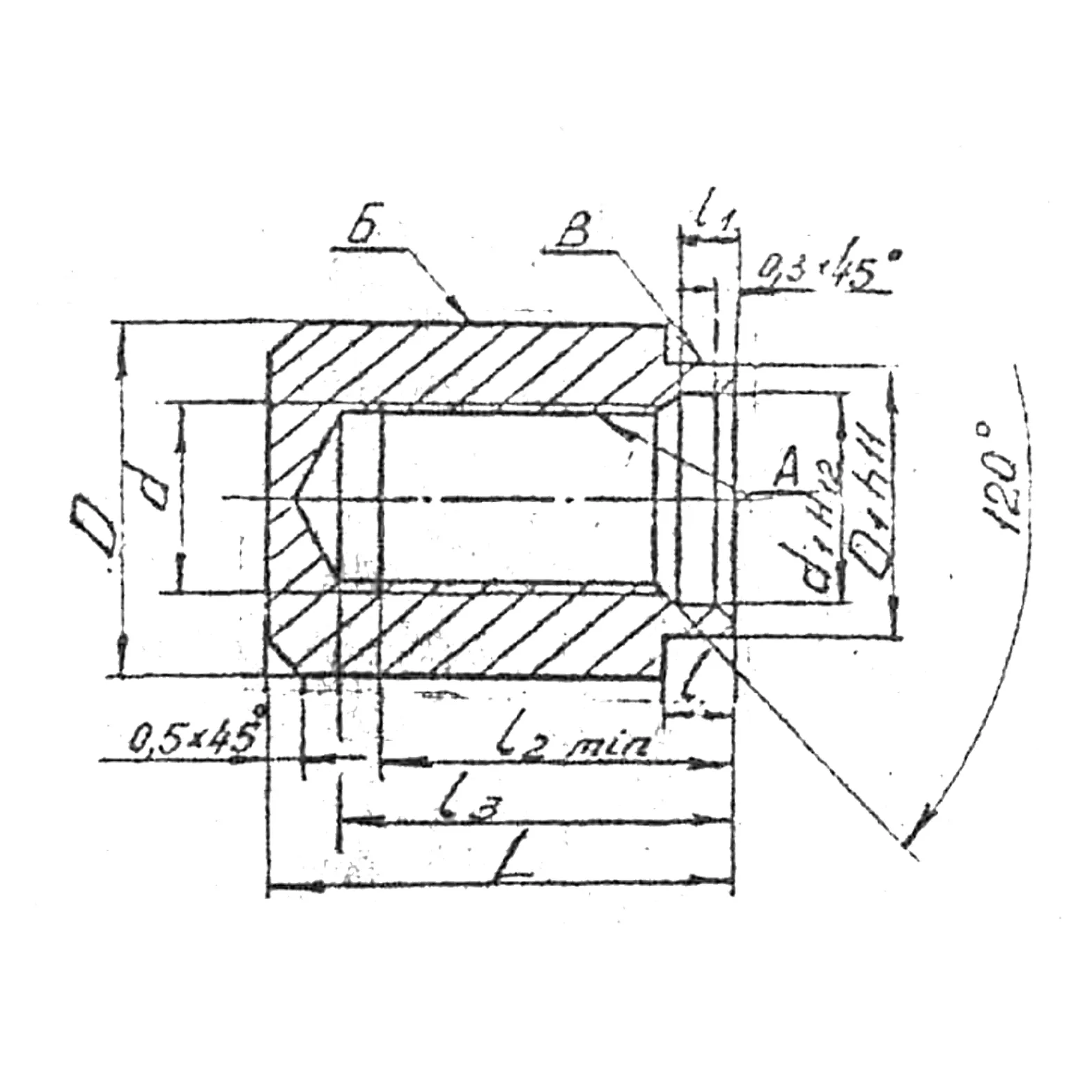 Втулка резьбовая развальцовываемая глухая ОСТ 92-8953-78